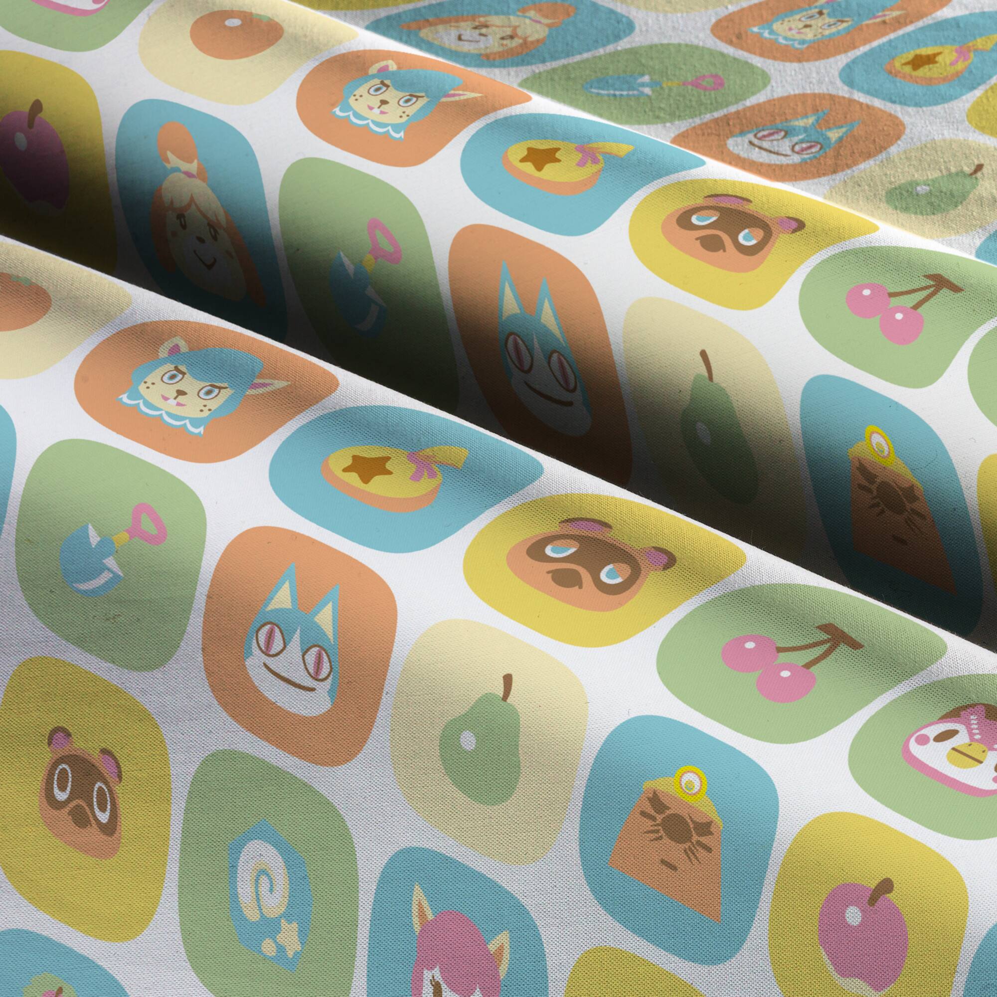 Nintendo Animal Crossing Friends Cotton Fabric